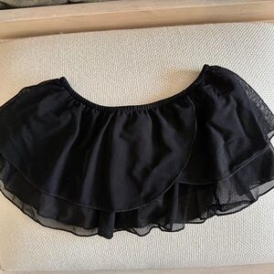 Girls Black Dance Costume Leotard and Skirt Set